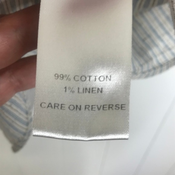 Billy Reid Men's Short Sleeve Buttondown Cotton/Linen‎ Shirt SZ XXL - Picture 8 of 8